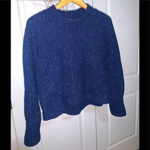 PrAna Chunky Knitted Wool Cedric Sweater, Nautical Blue (LM